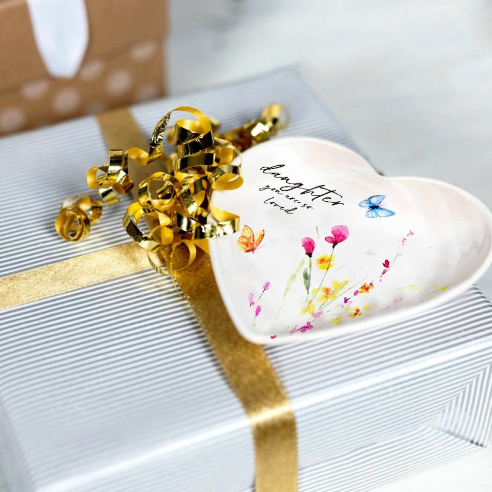 NWT Trinket Dish, Gift for Your Daughter - watercolor floral art by Amylee Weeks